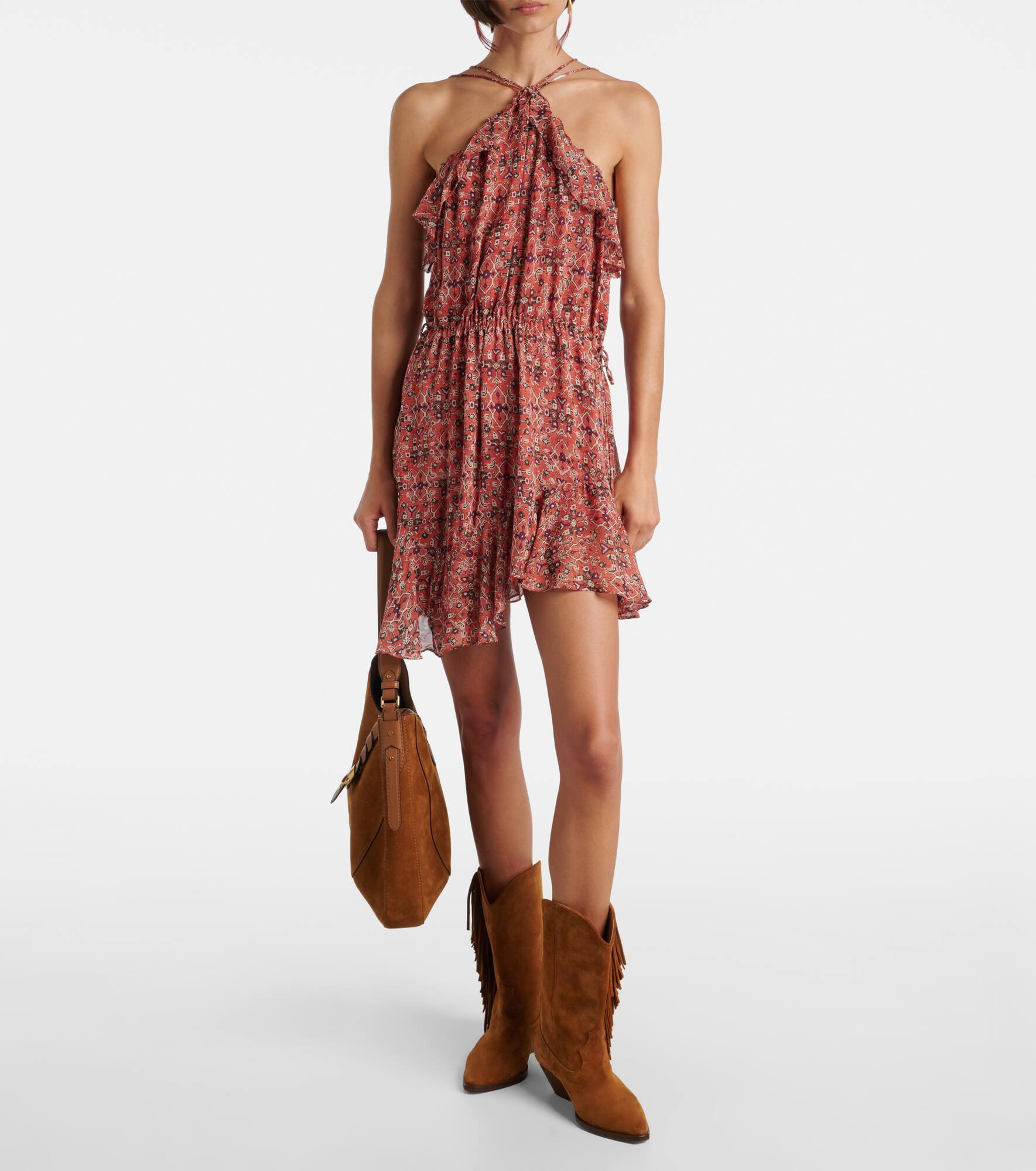 Betty gathered  semi-sheer minidress - 2