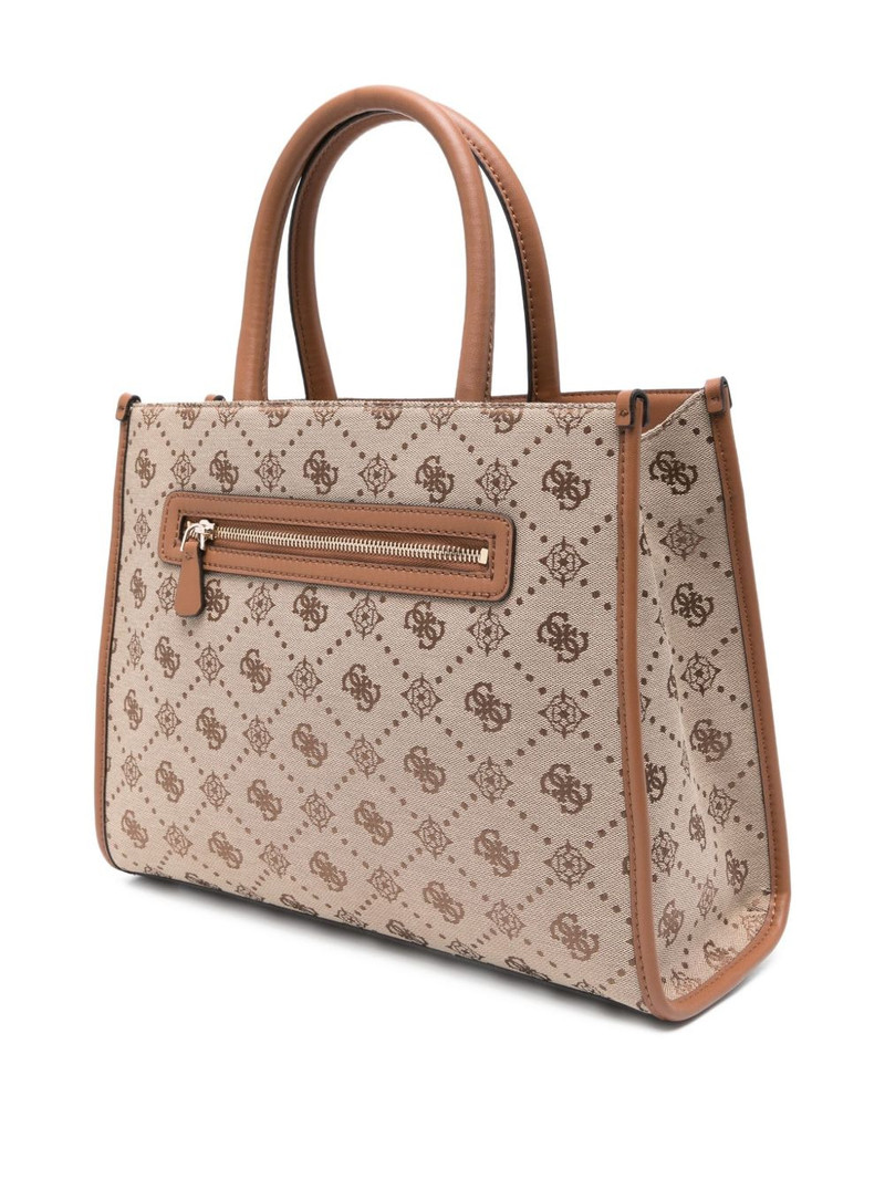 GUESS USA logo-plaque top-handle tote bag outlook