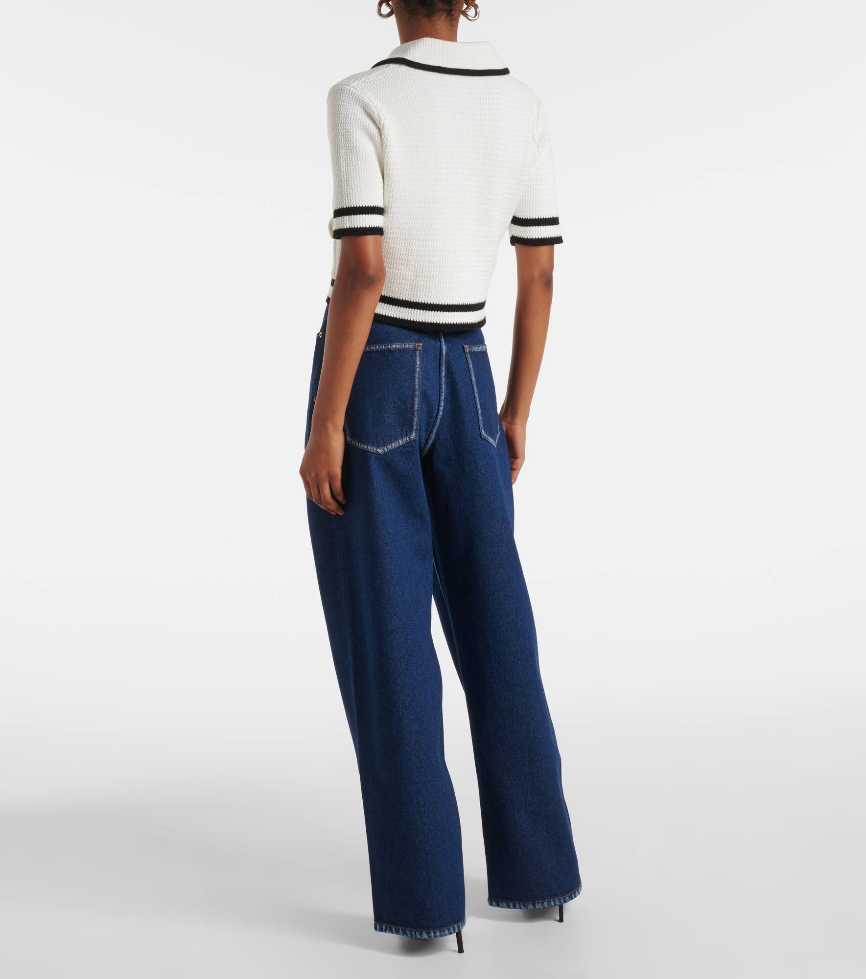High-rise wide-leg jeans - 3