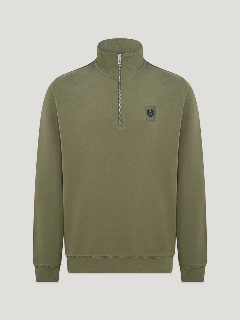 BELSTAFF QUARTER ZIP SWEATSHIRT 1