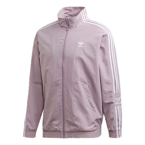 adidas originals Zipper Casual Sports Jacket Purple Gray ED6094 - 1