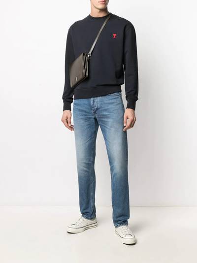 AMI Paris straight-leg mid wash jeans outlook