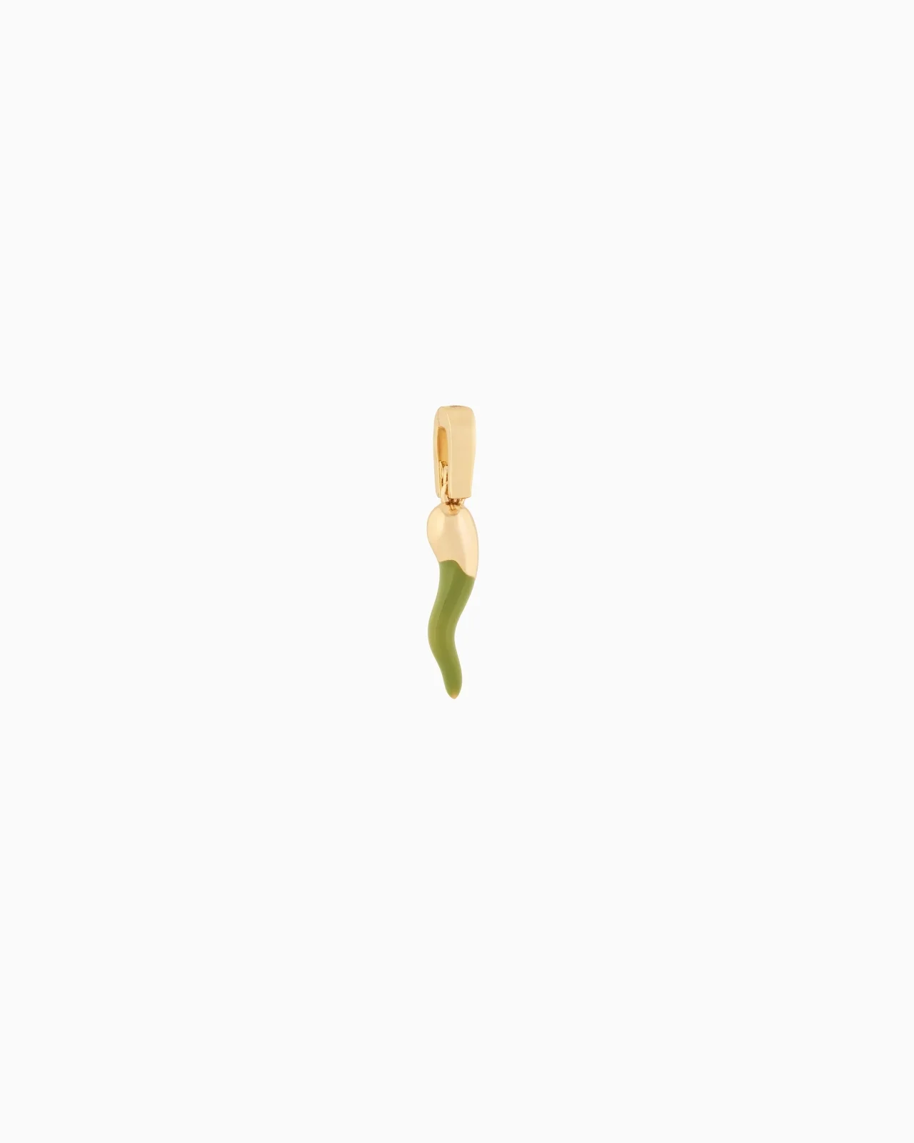 EMPORIO ARMANI GOLD-TONE BRASS CHARM - 1