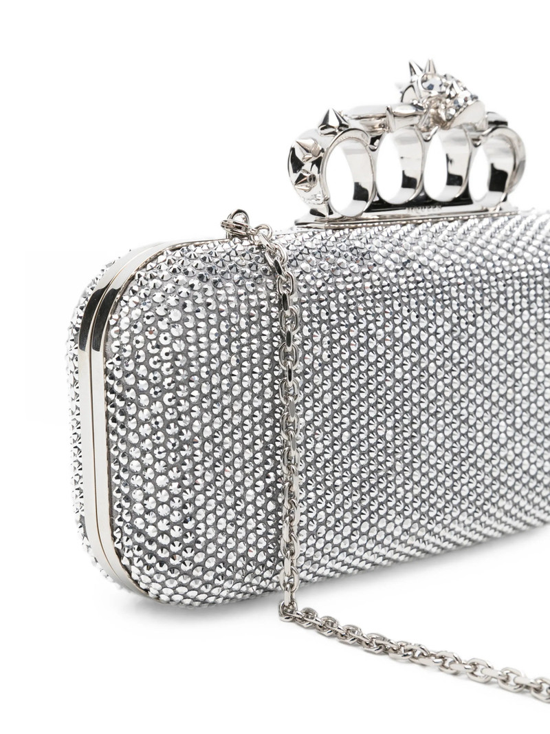 Alexander Mcqueen Long Knuckle Crystal-embellished Clutch Bag 5