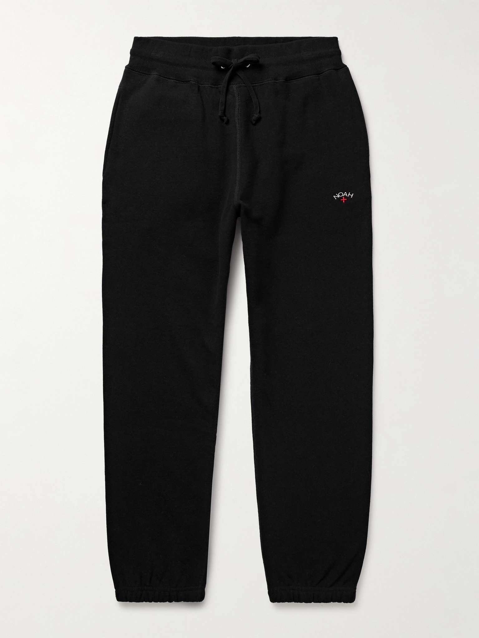 Core Tapered Logo-Embroidered Cotton-Jersey Sweatpants - 1