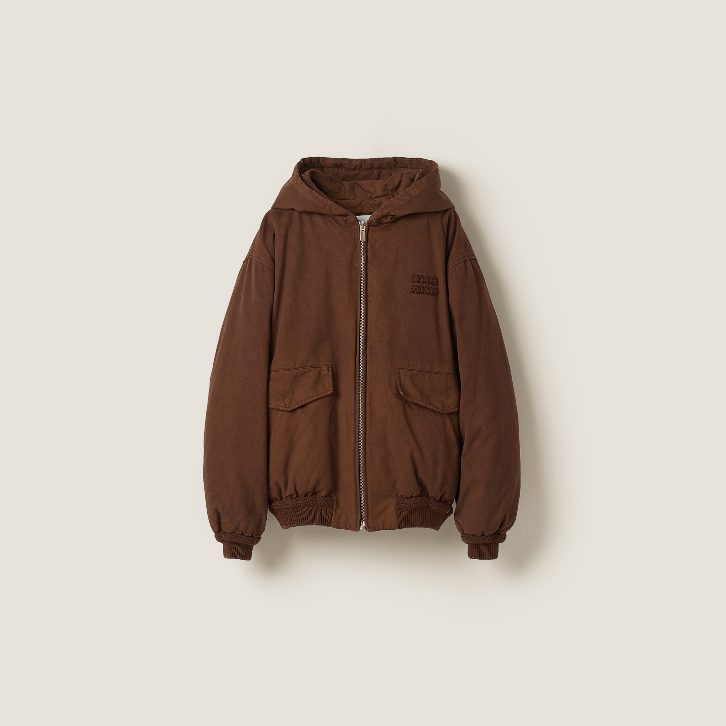 Miu Miu Gabardine down jacket | REVERSIBLE