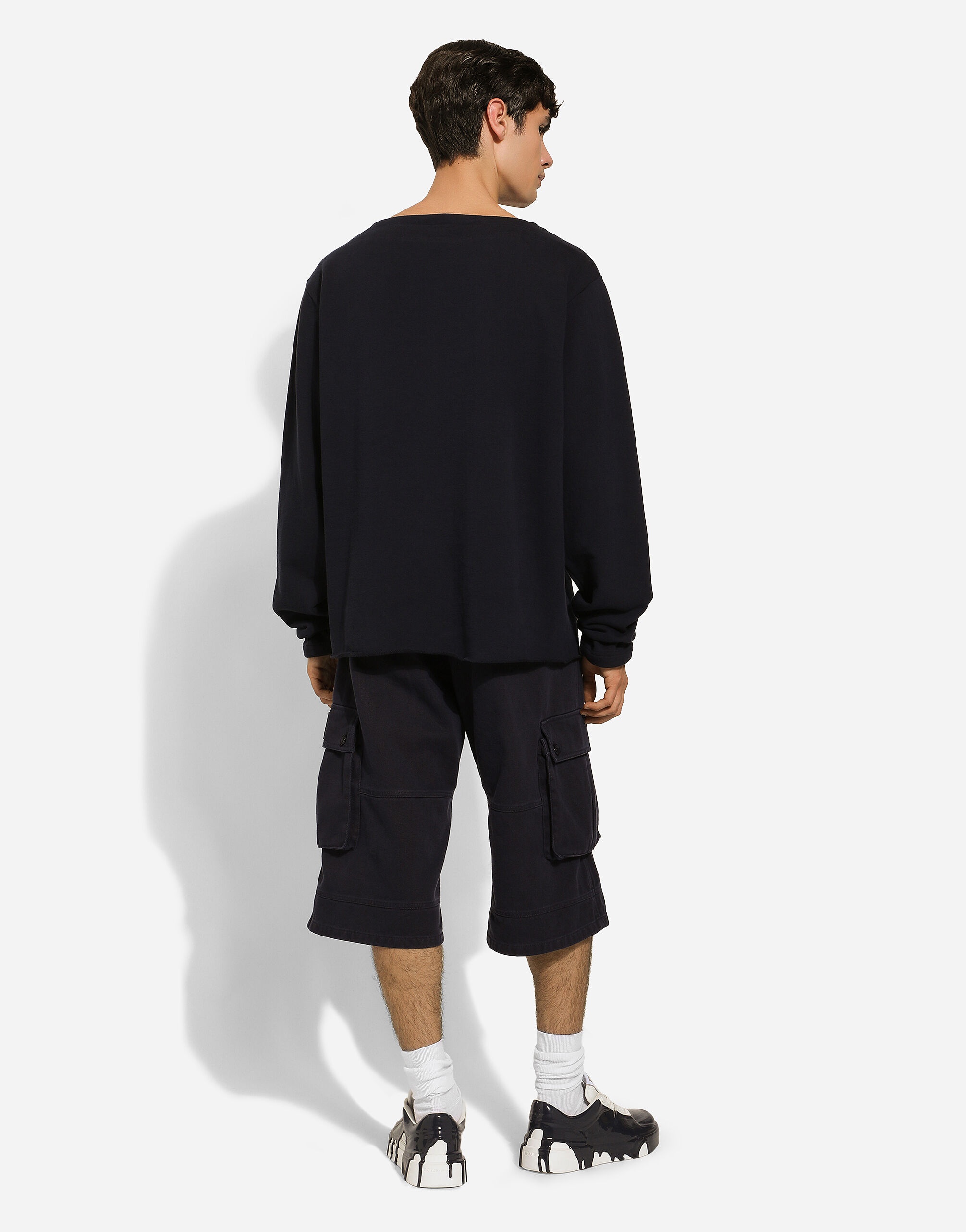 Cotton cargo shorts with tag - 3