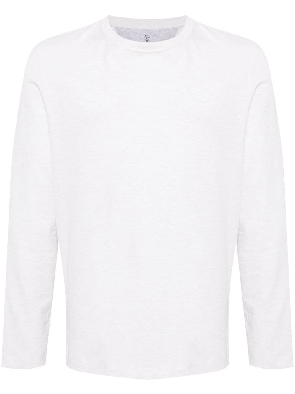 long-sleeve cotton T-shirt - 1