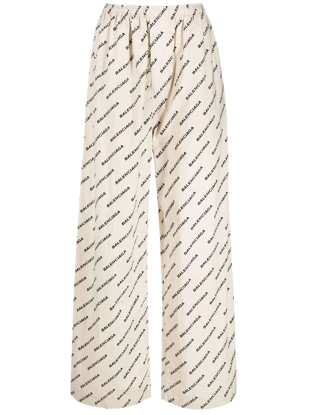 logo print pyjama trousers - 1