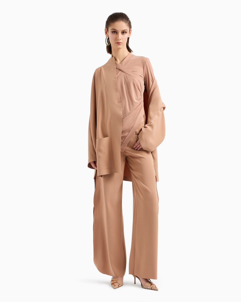 GIORGIO ARMANI CUPRO JERSEY JUMPER outlook