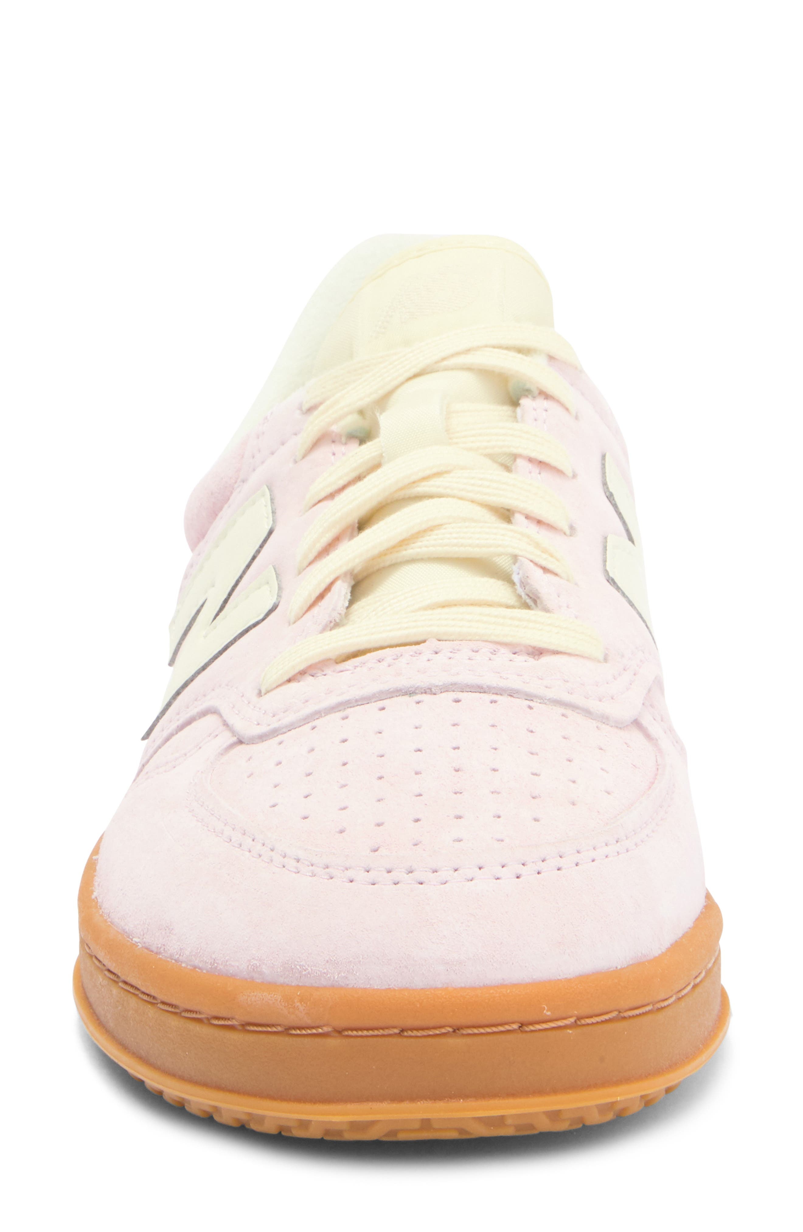 New Balance Gender Inclusive T500 Tennis Sneaker in Rose Sugar/Blast Red at Nordstrom - 4
