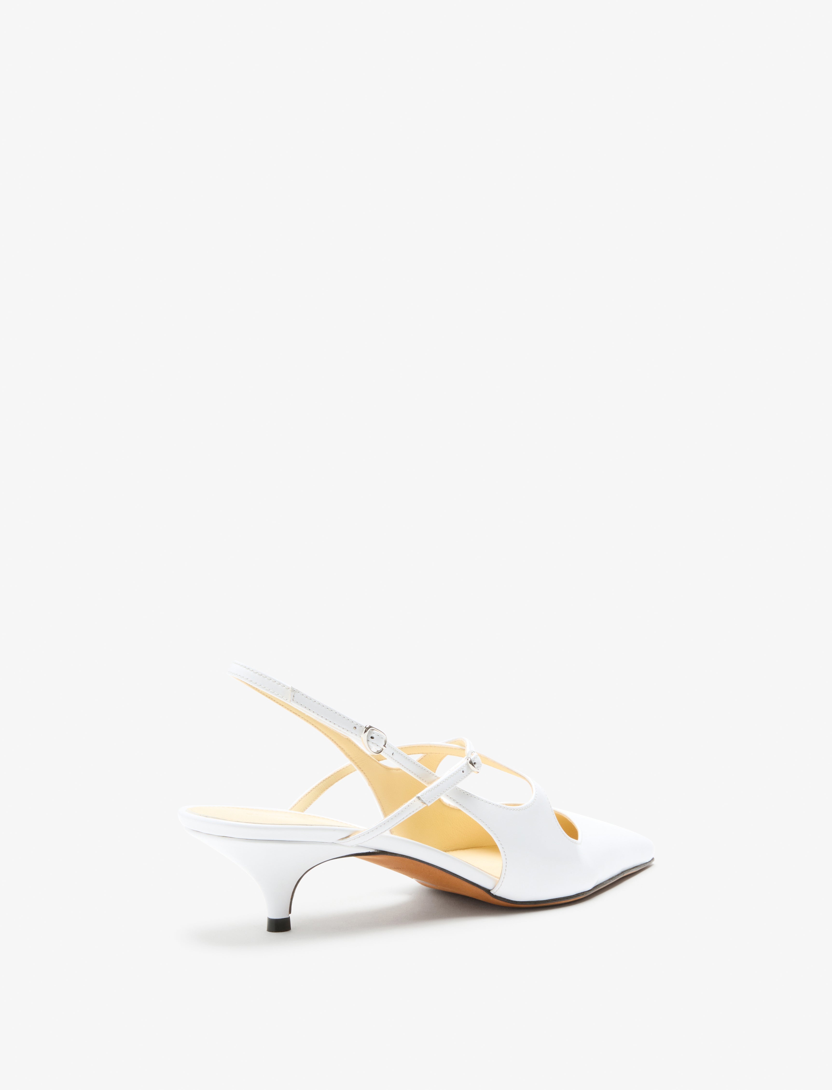 Slash Crossover Slingback Pumps in Spazzolato Leather - 3
