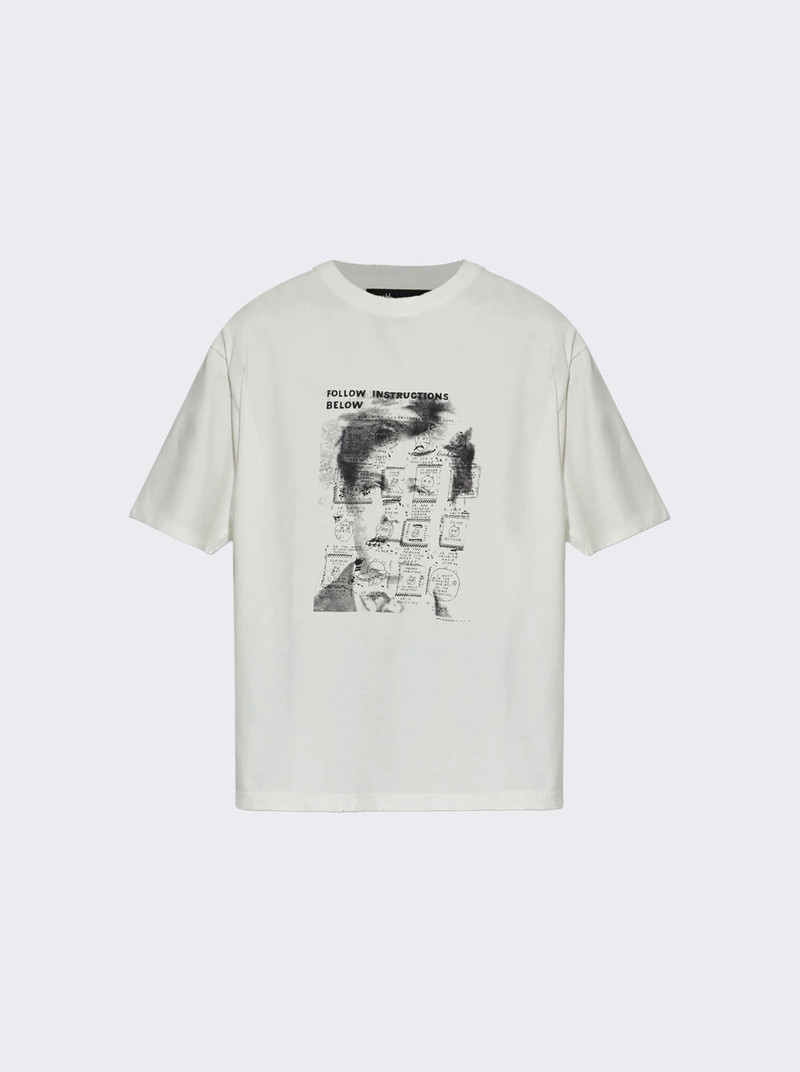 X Ray Johnson Rimbaud Template Tee Spotted Off White 1