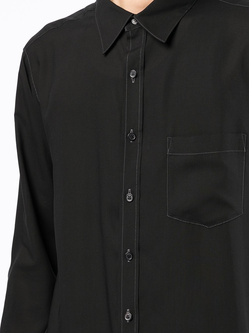 contrast-stitch long-sleeve shirt 5