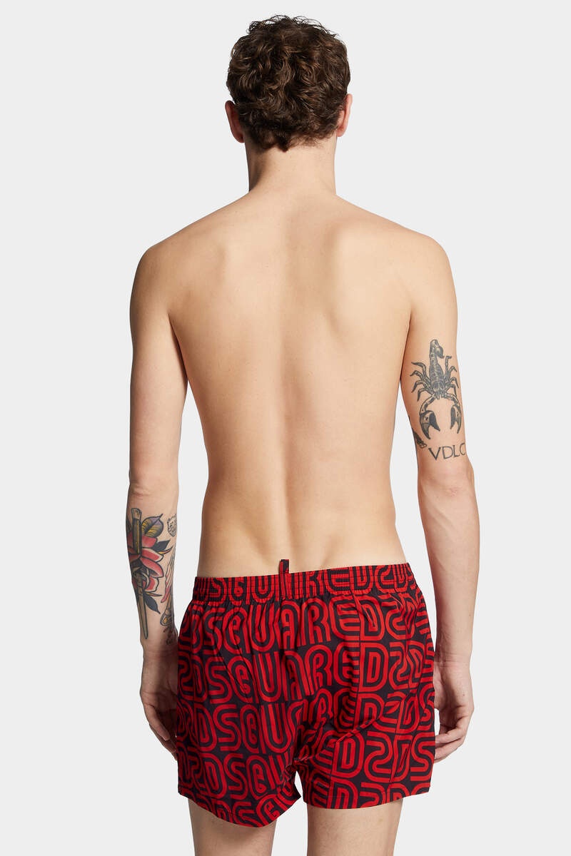 ALLOVER LOGO MIDI SWIM BOXER - 4