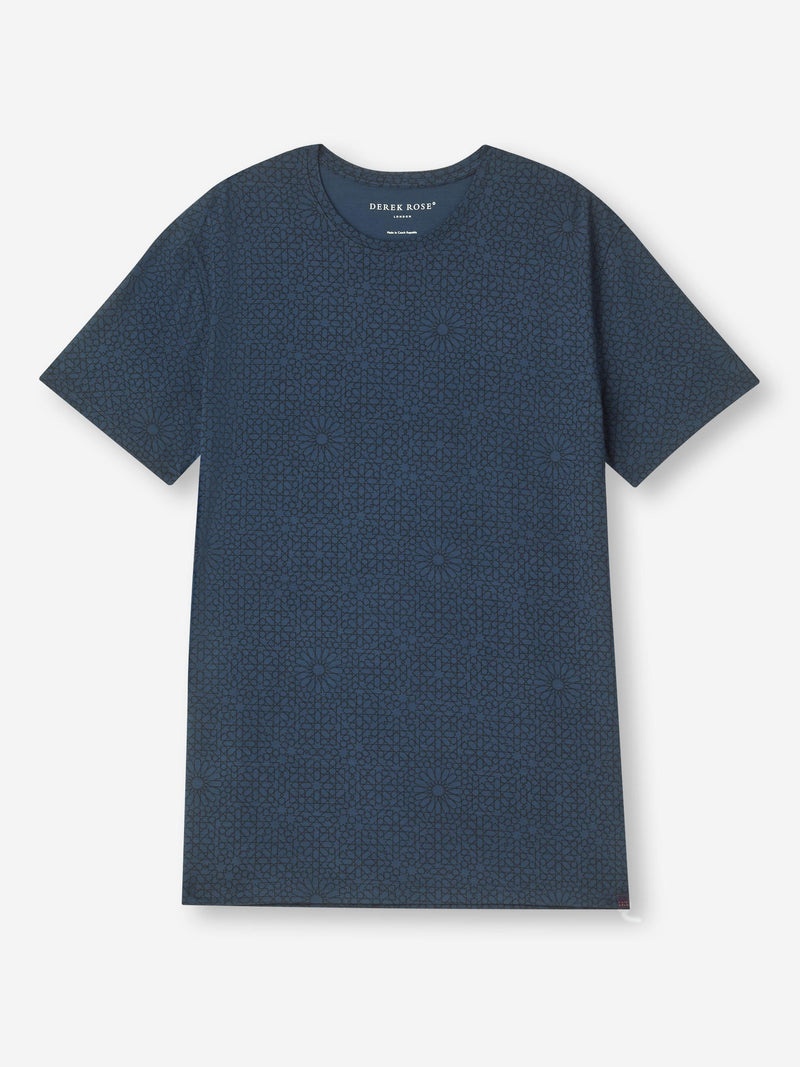 Men's T-Shirt London 12 Micro Modal Navy - 1