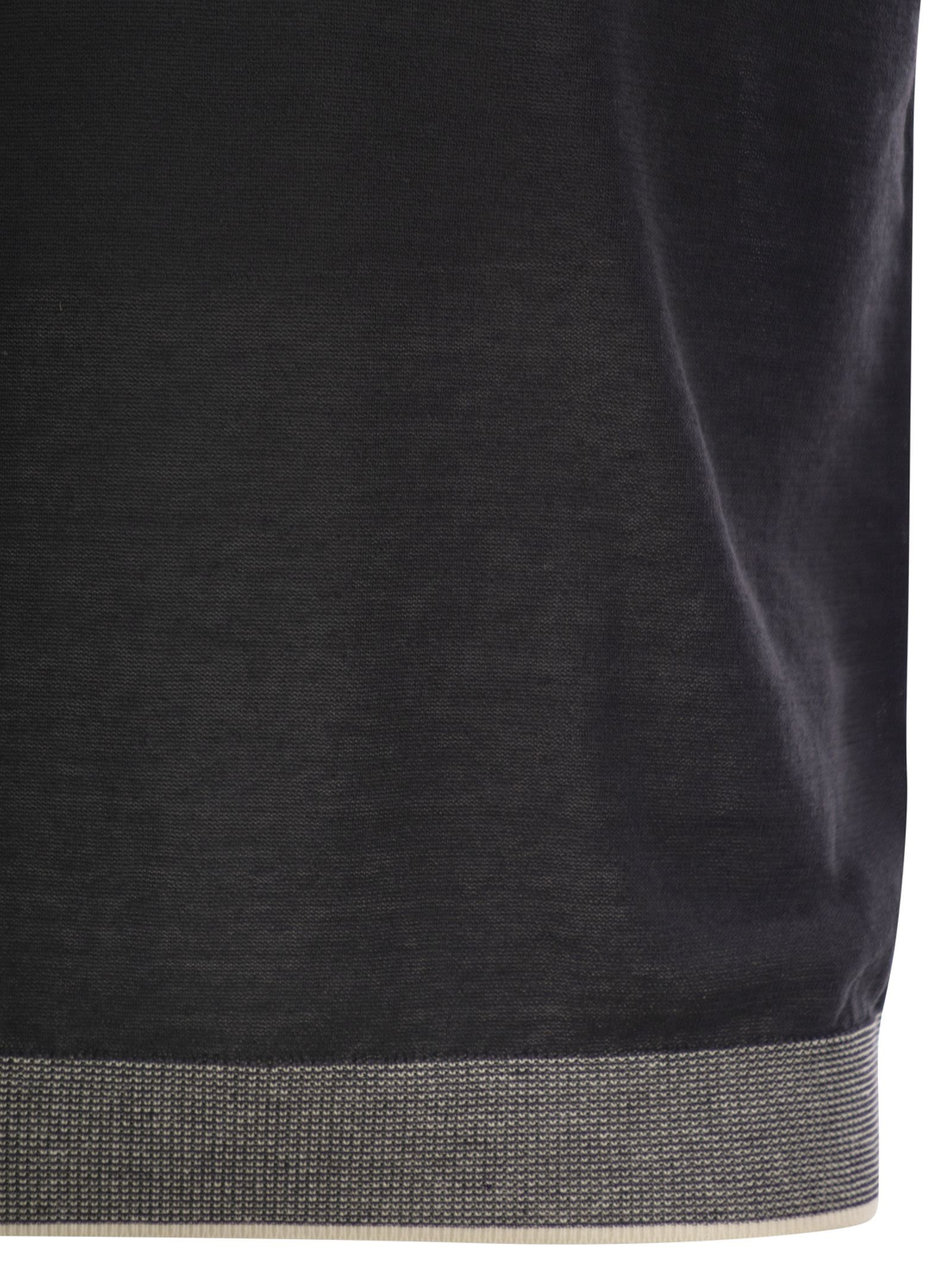Peserico - Peserico Men Polo Shirt In Linen And Cotton Yarn - 4