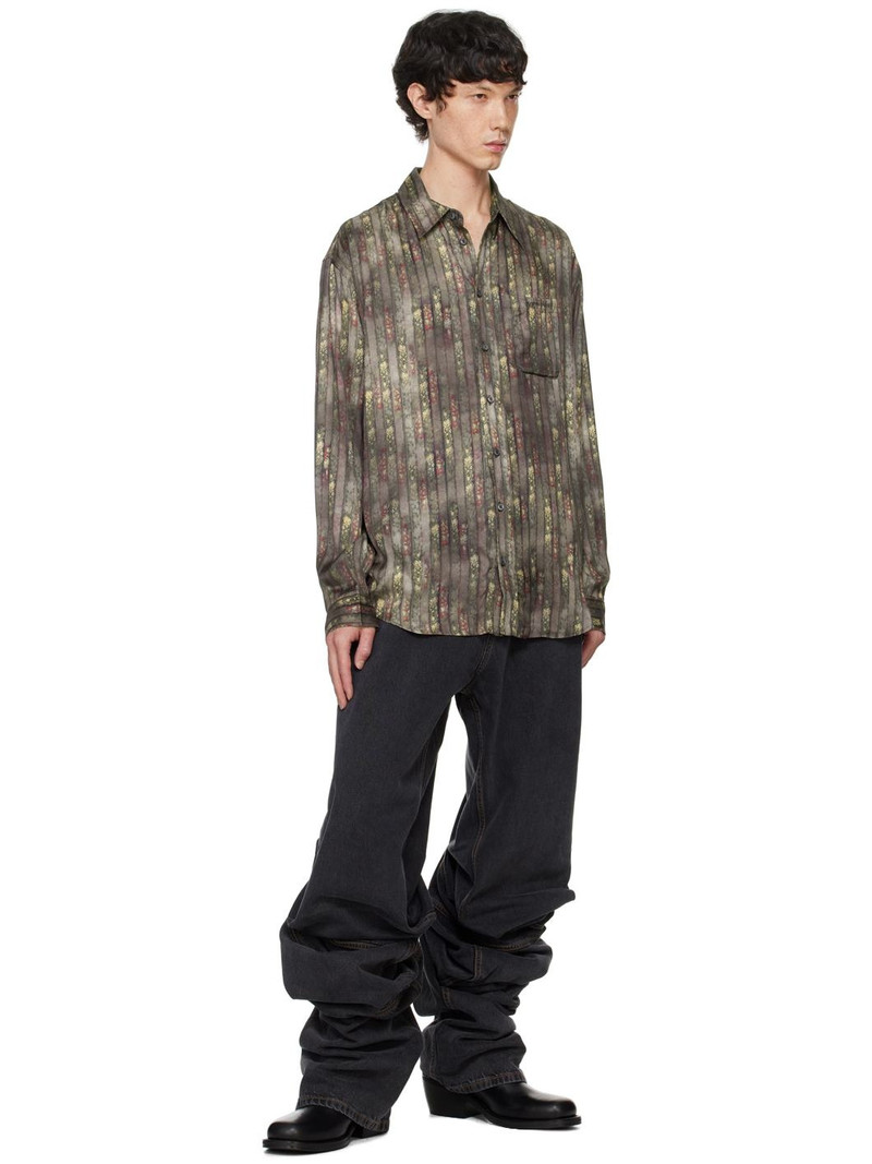 Y/Project Black Draped Cuff Jeans outlook