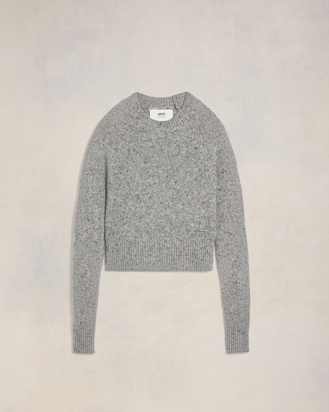 AMI EMBROIDERY CREWNECK SWEATER - 1