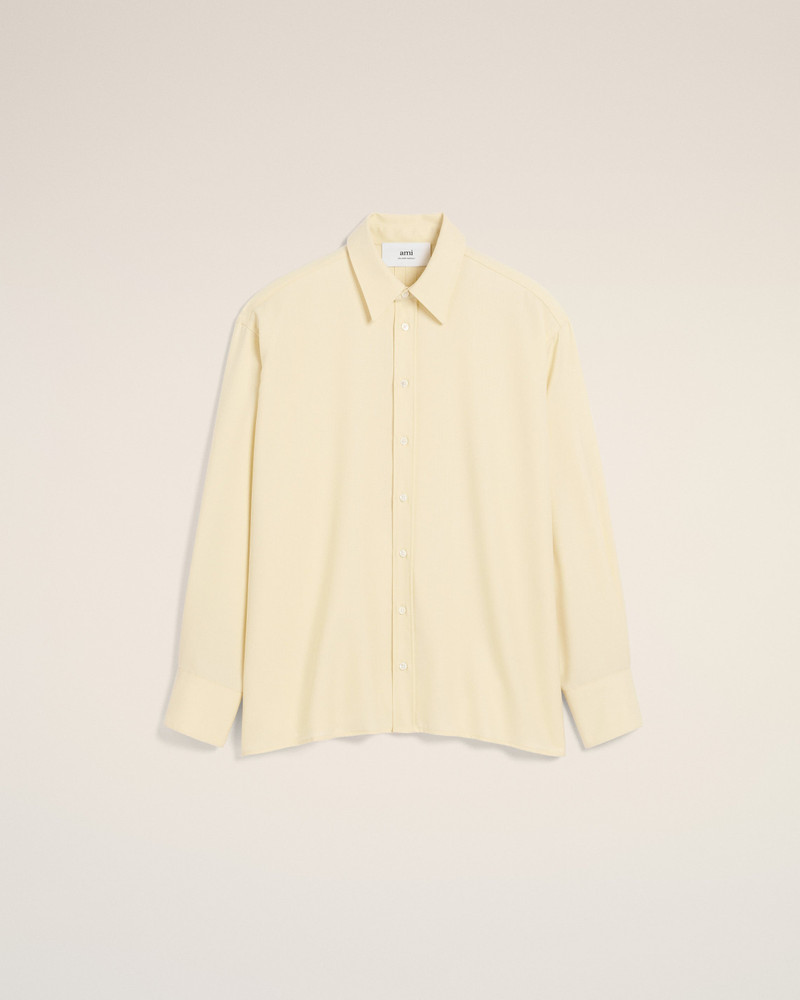 AMI Paris YELLOW WOOL BACK SLIT LOOSE SHIRT outlook