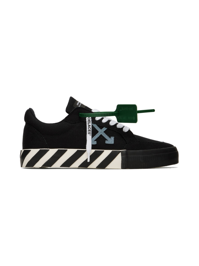 Black Low Vulcanized Sneakers - 1