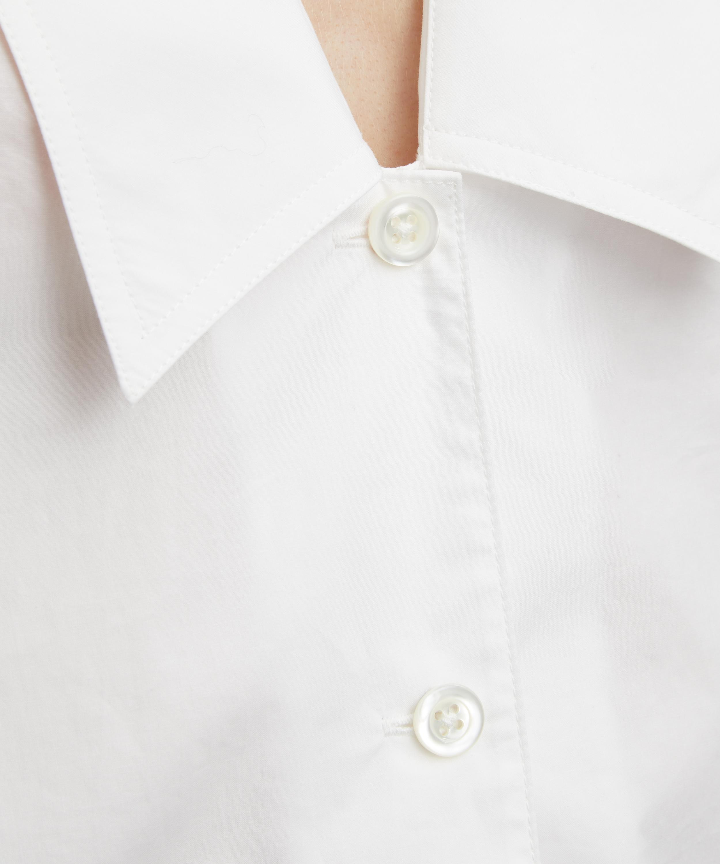 Low Collar Cotton Shirt - 5