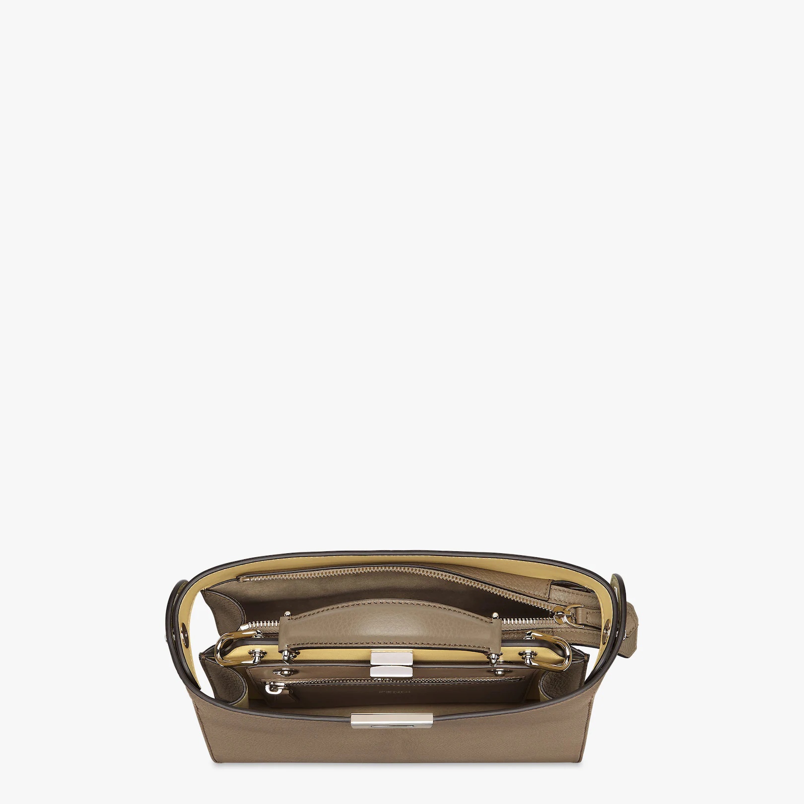 Gray leather bag - 5