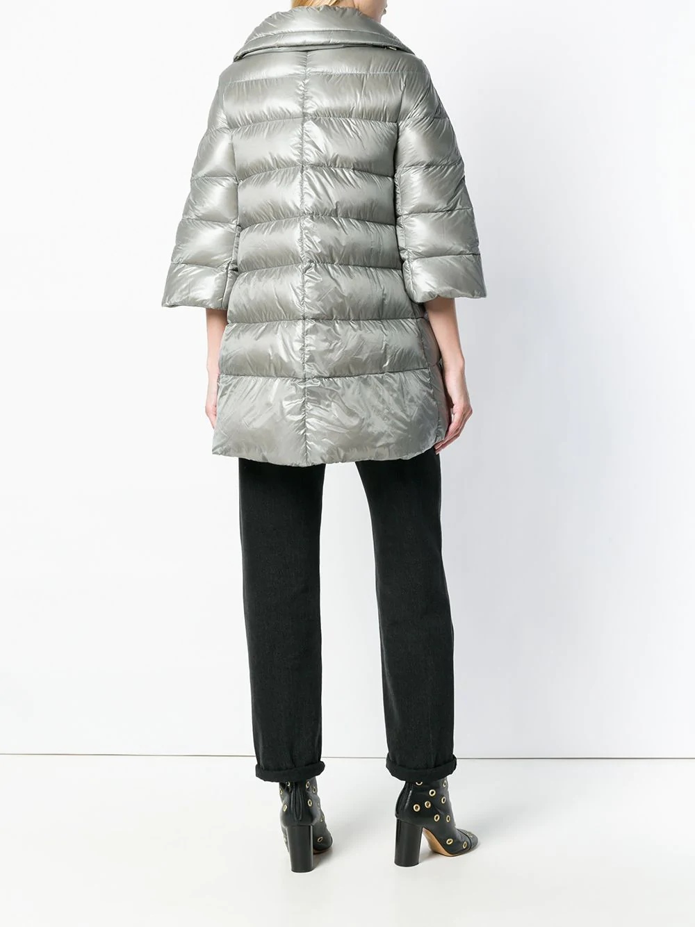 padded zipped coat - 4