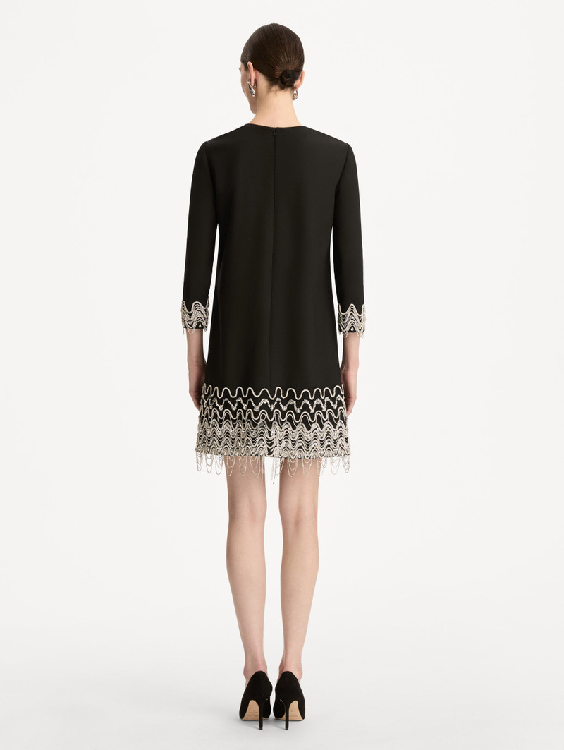 CRYSTAL WAVE EMBROIDERED SHIFT DRESS 3