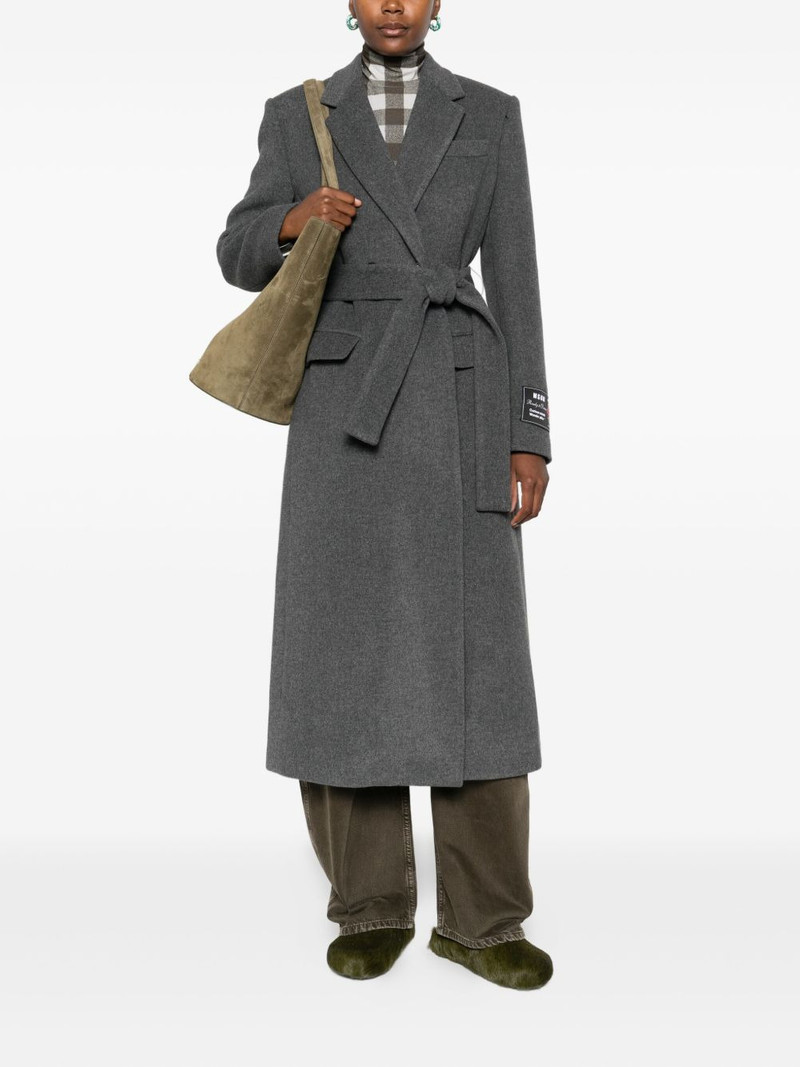 MSGM belted wool coat outlook