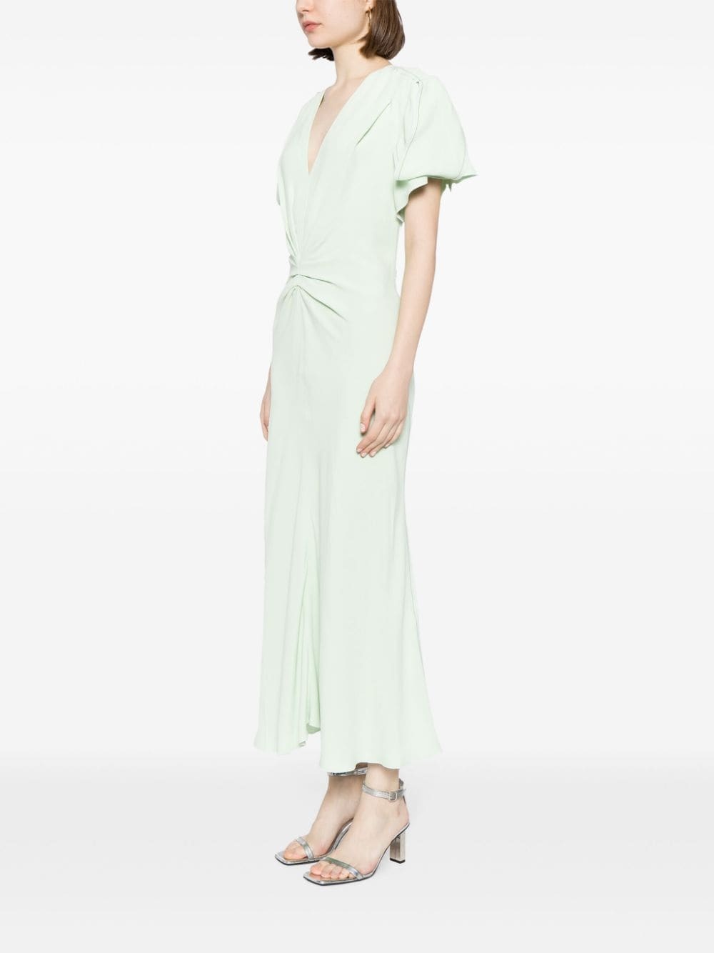 ruched-detail midi dress - 3