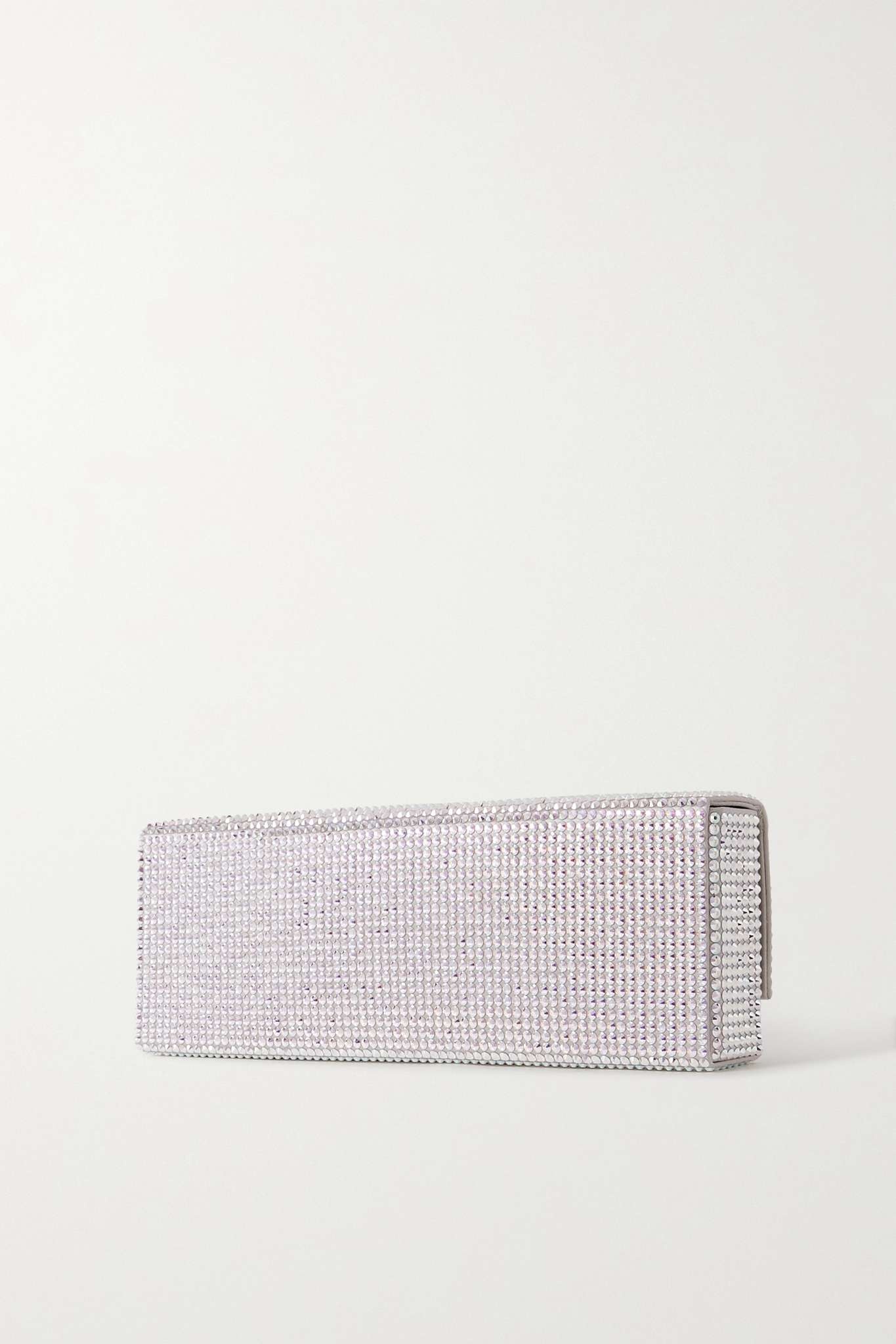 Amini Paloma crystal-embellished satin clutch - 3