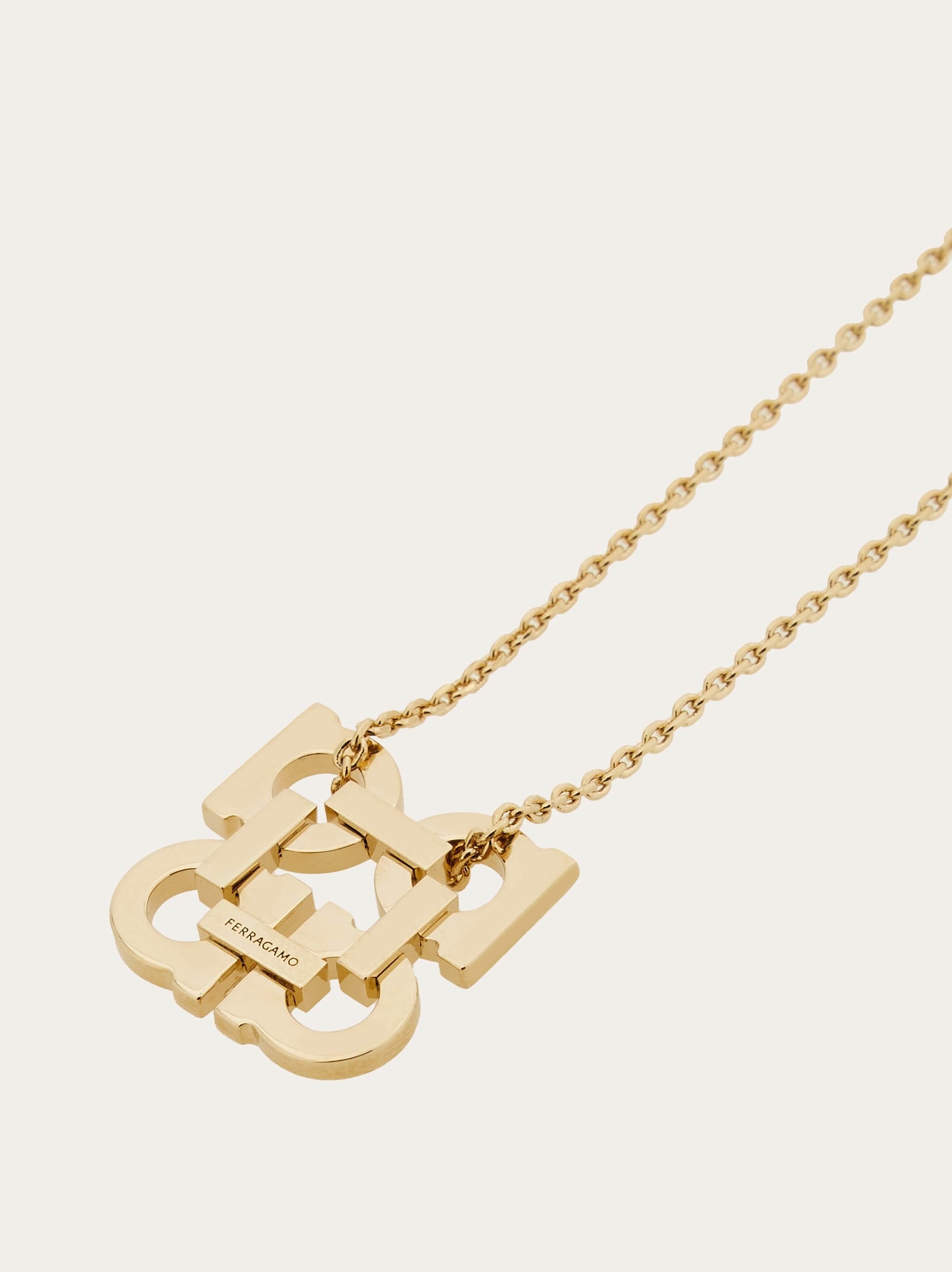 Four Gancini pendant necklace - 4