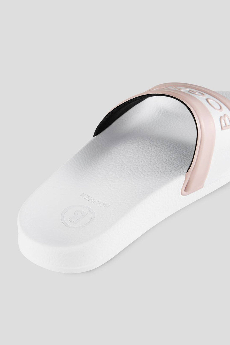 BELIZE SLIDES IN WHITE/PINK 7