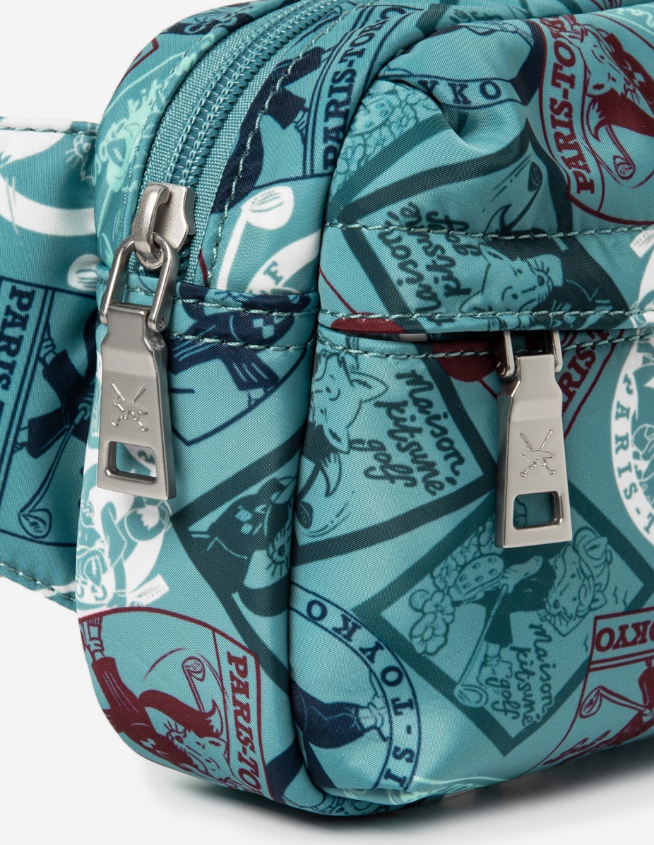Unisex Stamp Printed Bum Bag - 5