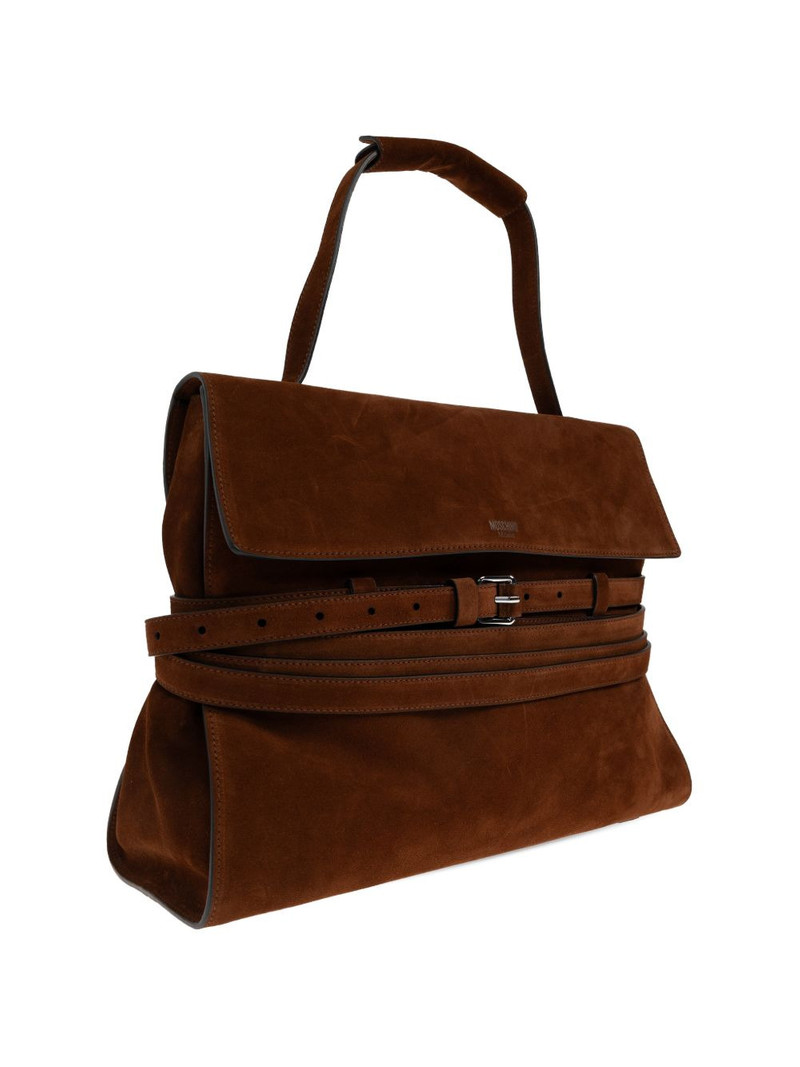 belted top-handle tote bag 4