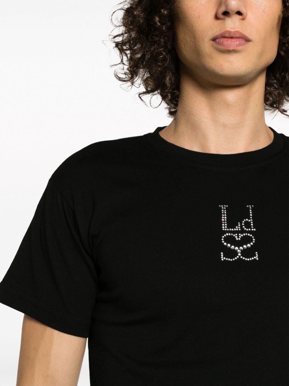 logo-embellished organic cotton T-shirt - 6