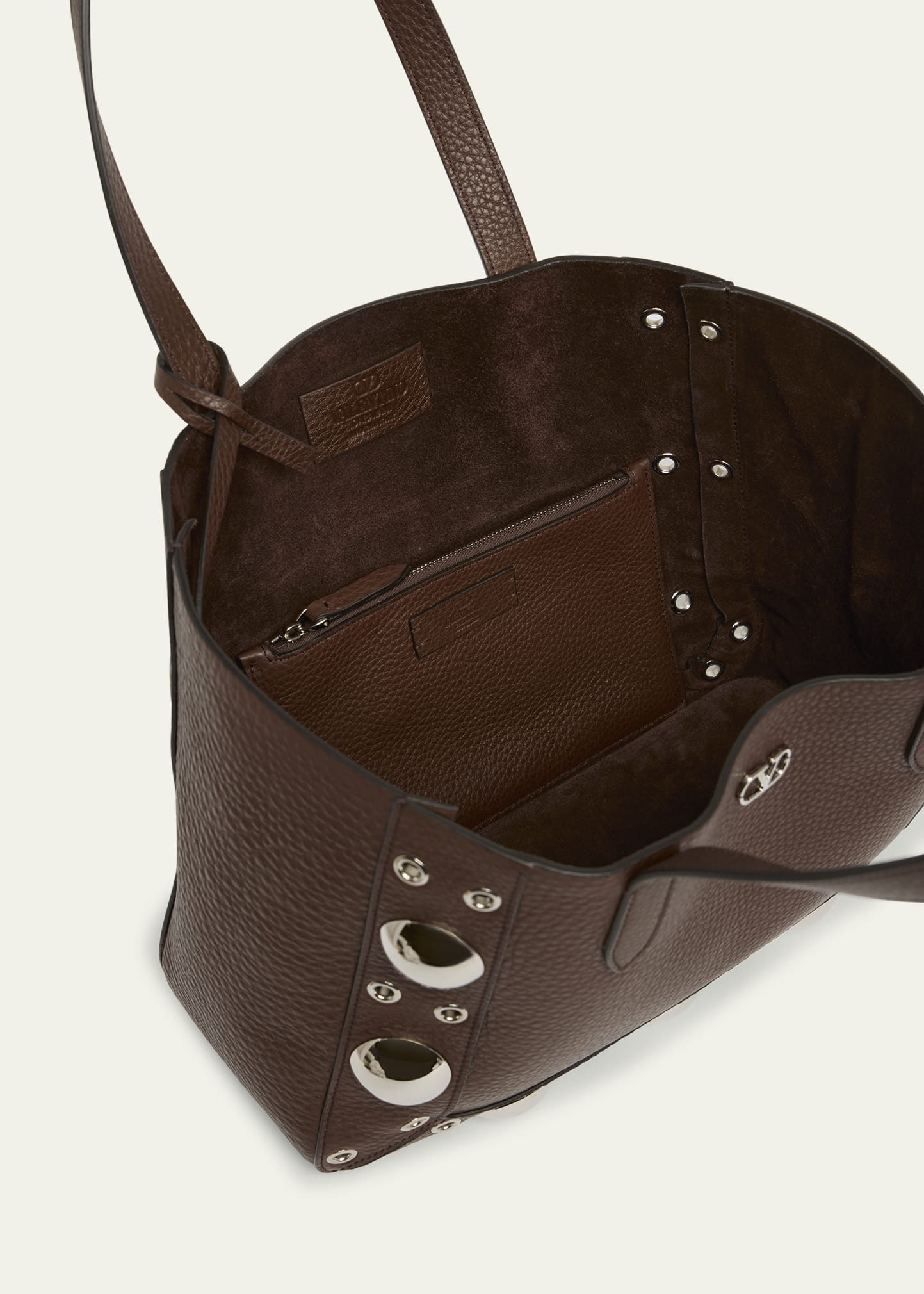 Nellcote Medium Studded Leather Tote Bag - 4