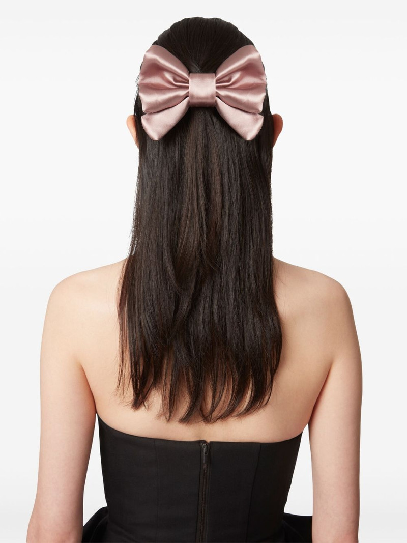 NINA RICCI bow silk-satin hair clip outlook
