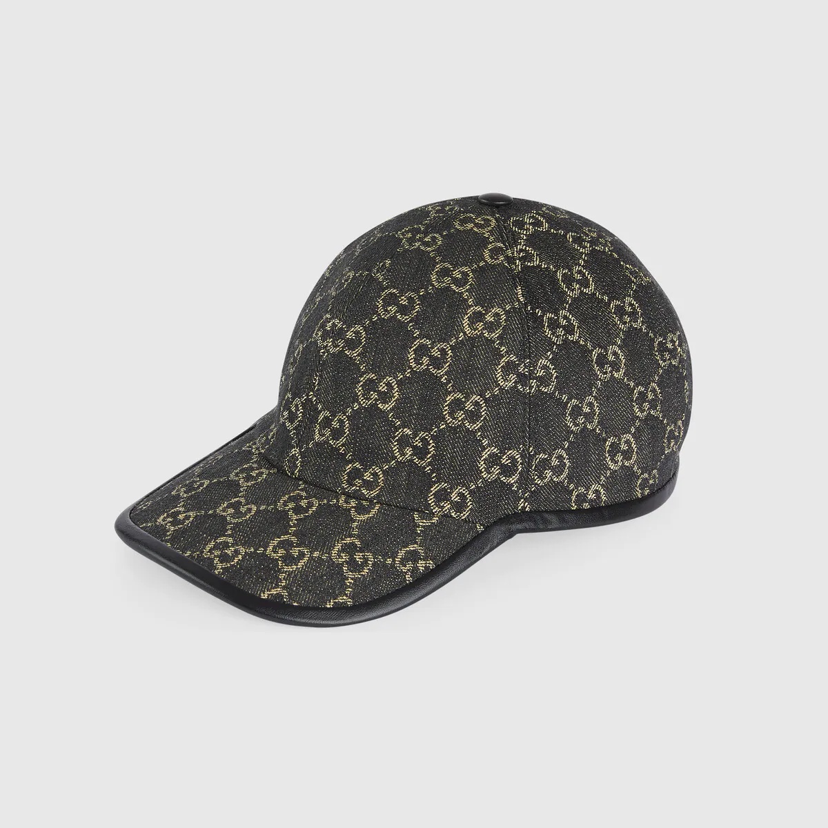 GG denim baseball hat - 1