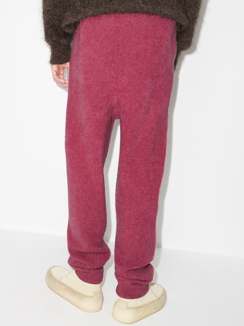 drawstring cashmere track pants - 3