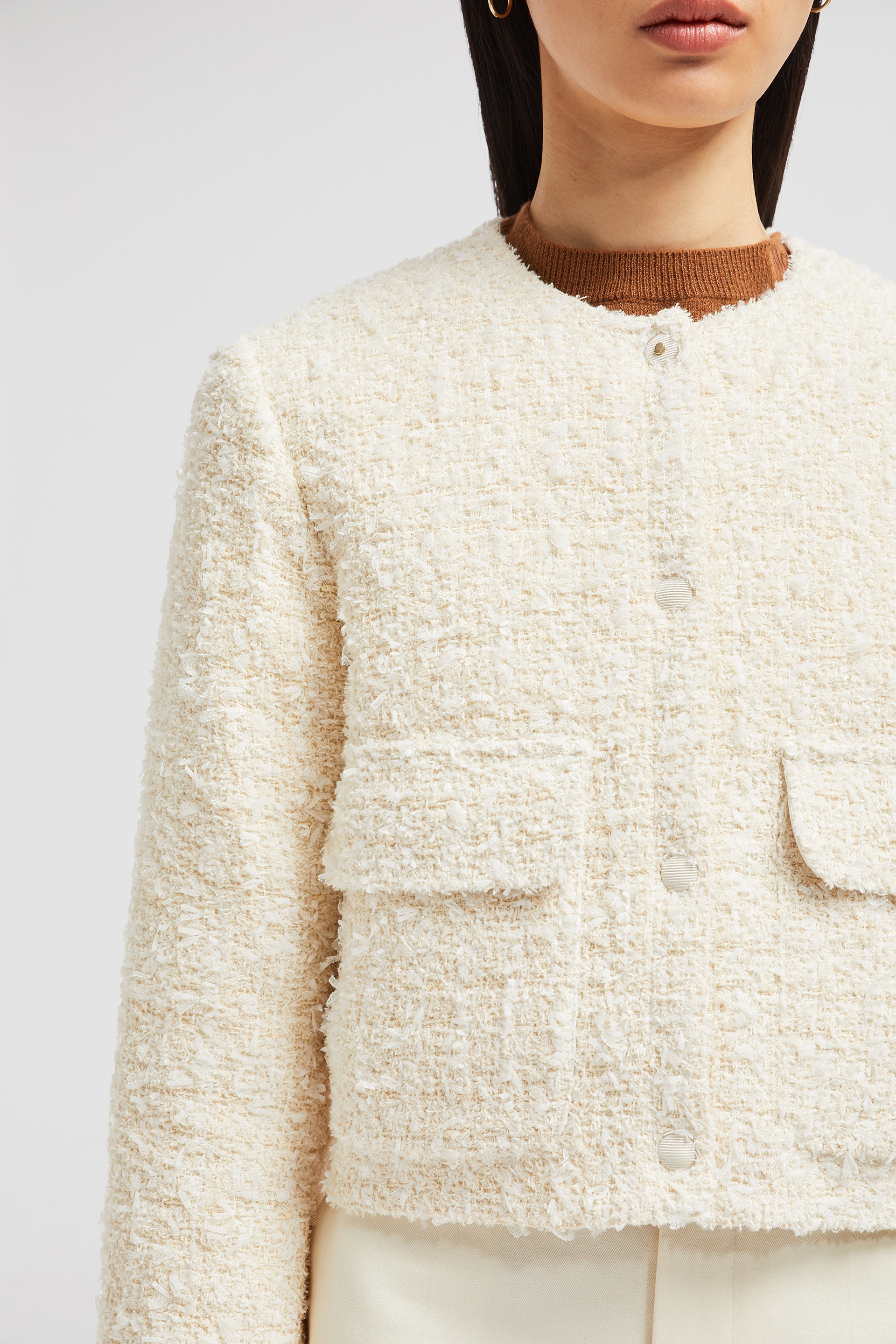 Dauphin Tweed Short Down Jacket - 6