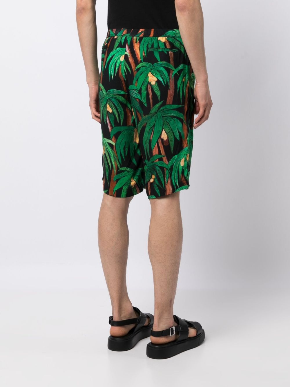 palm tree-print bermuda shorts - 4