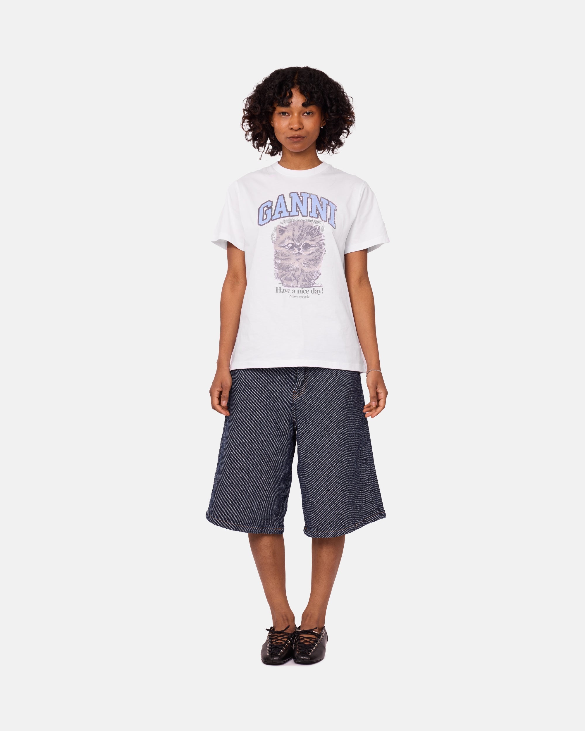 Basic Jersey Kitty Margot Relaxed T-shirt - 2