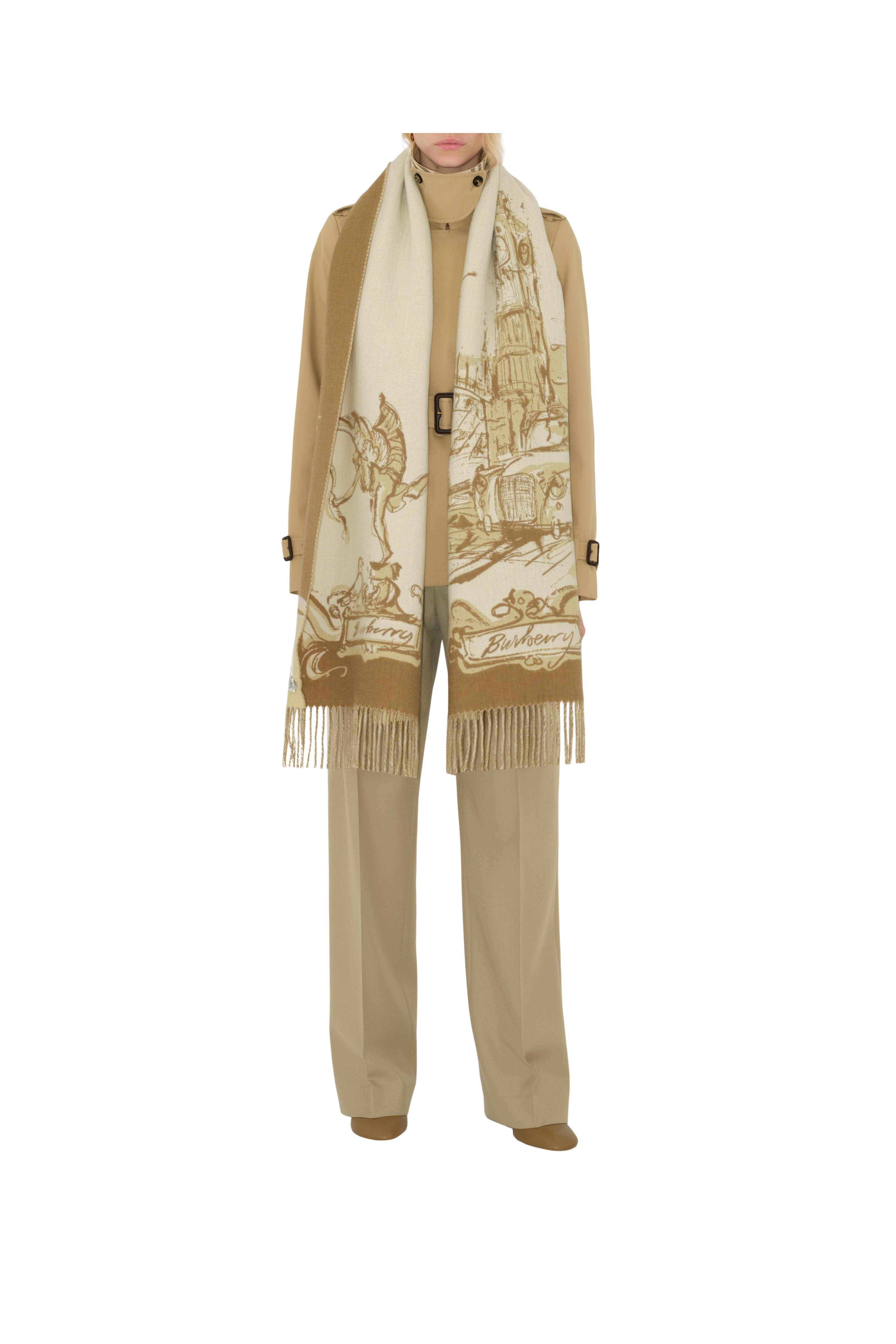 burberry Westminster Cashmere Scarf in Hay at Nordstrom - 2