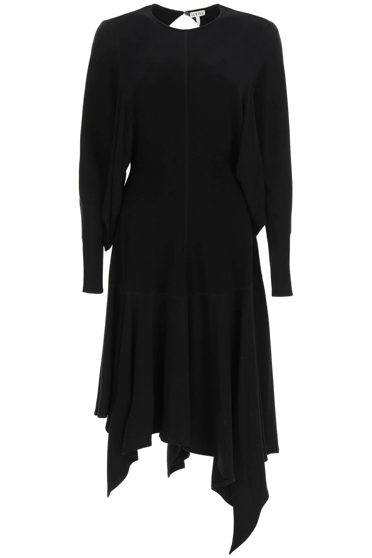 ASYMMETRIC MIDI DRESS - 1