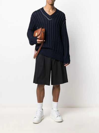 Maison Margiela oversized V-neck jumper outlook