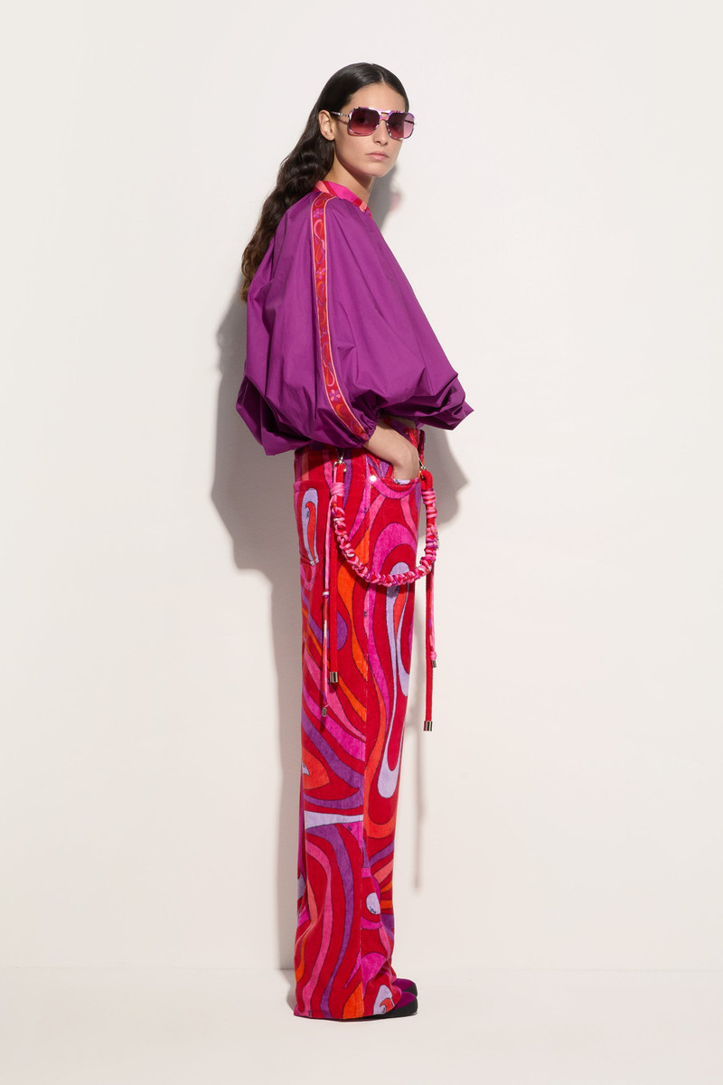 MARMO PRINT WIDE LEG PANTS 3