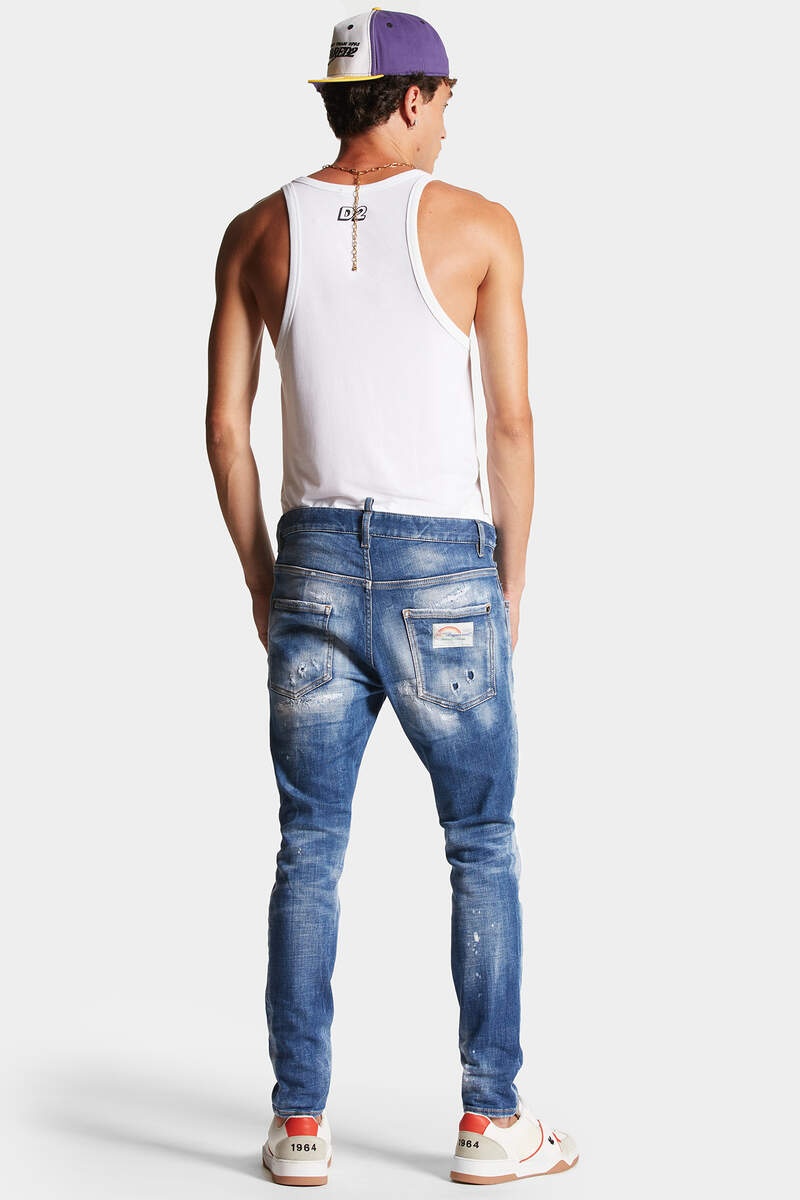 MEDIUM MENDED RIPS WASH SUPER TWINKY JEANS - 4