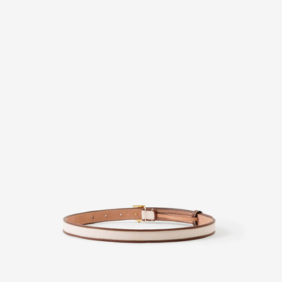 Burberry Monogram Motif Canvas and Leather Belt outlook